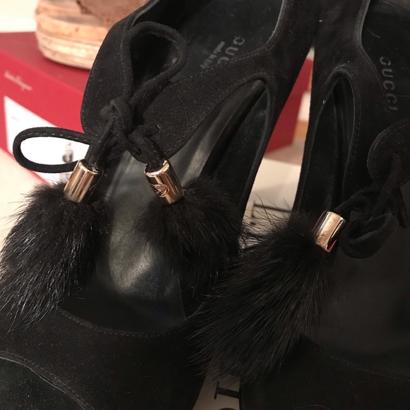 Gucci Furball Peep Toes! - Picture 5 of 5